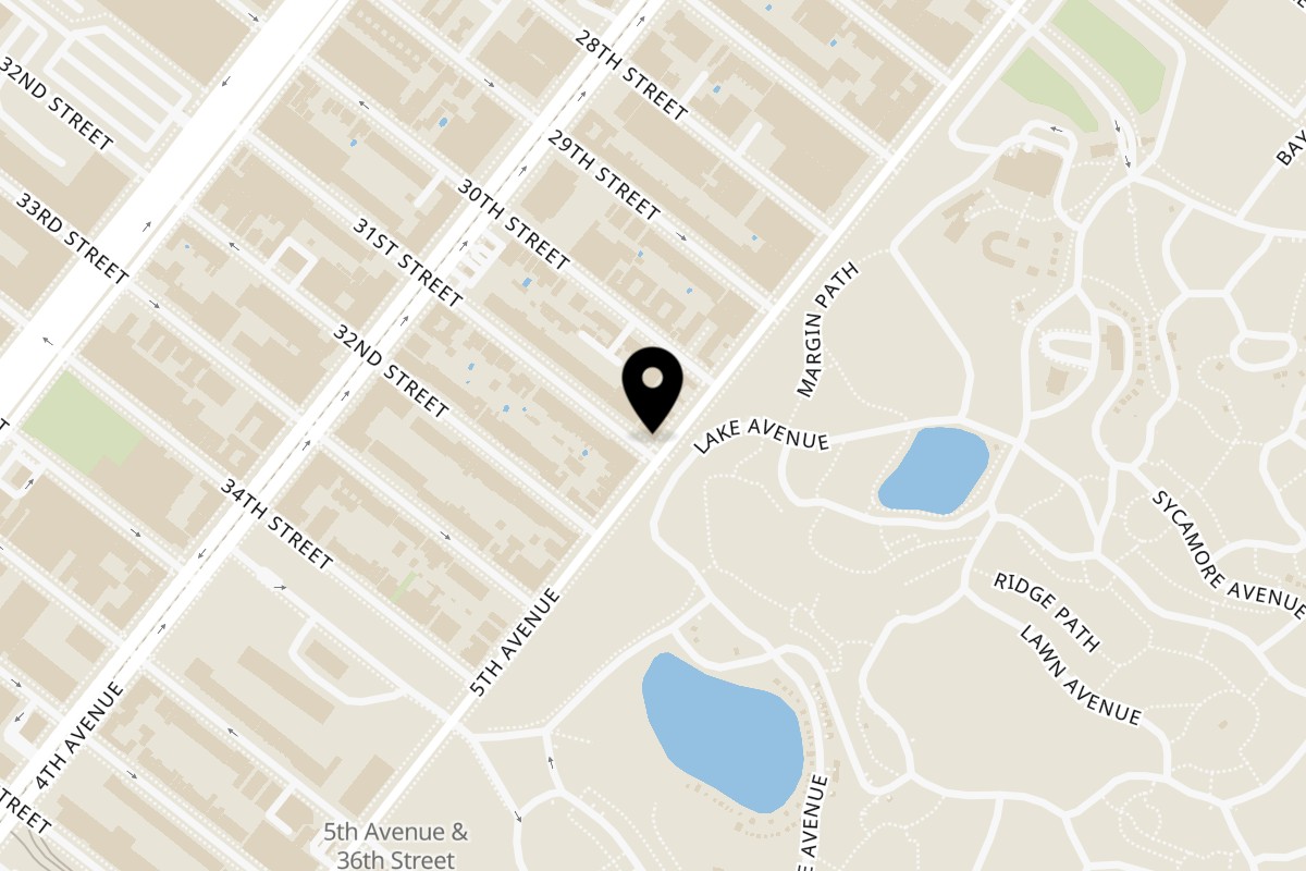 Map showing the location of The Astarita on 797 5th Ave in Brooklyn